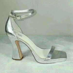 Franco Sarto Silver Heels